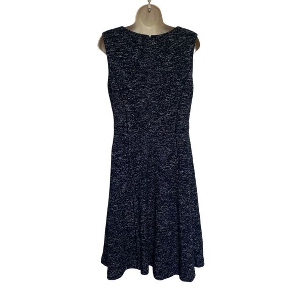 Talbots Marled Knit Dress Lined Black Sz 8 NWT - Picture 3 of 12